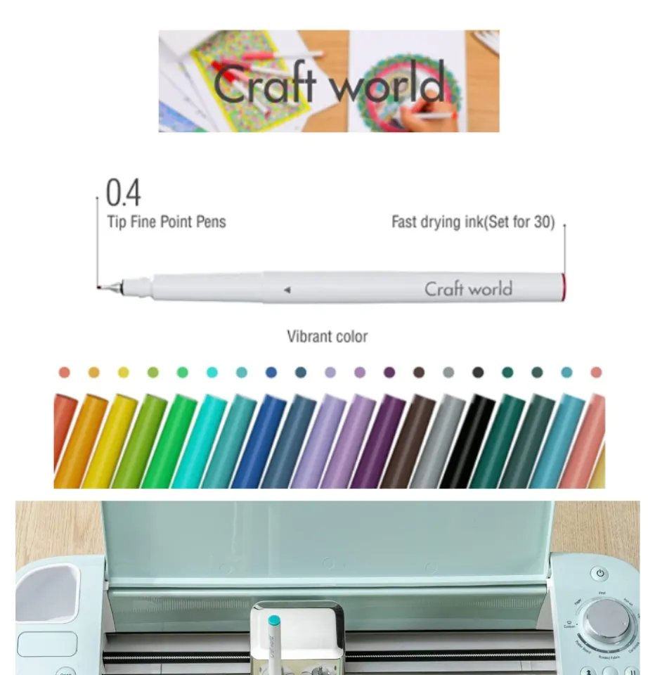 Must Have Craft World Fine Point Pens For Cricut Machines (Half