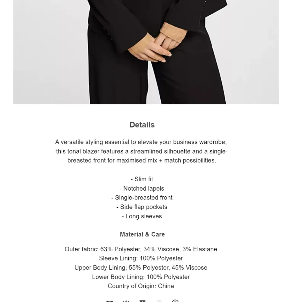 ESPRIT Pure Business mix + match blazer | Lazada
