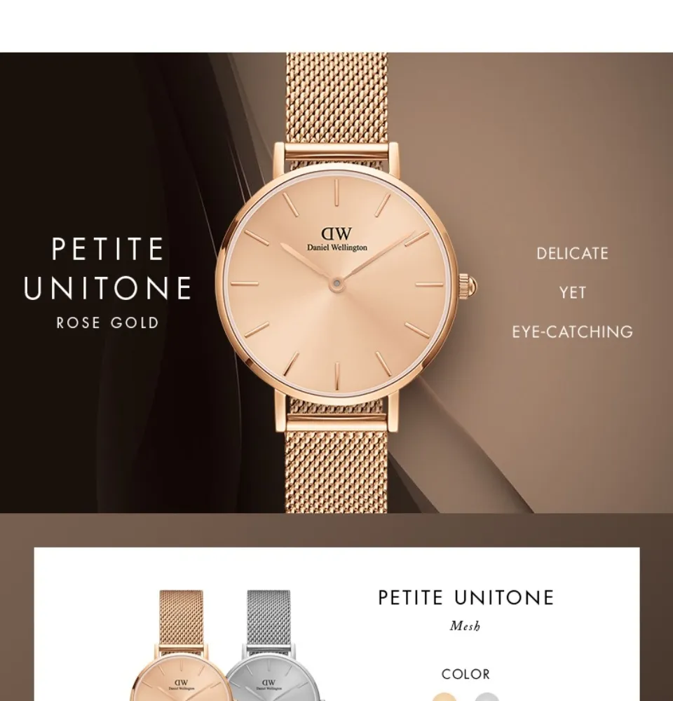 Daniel Wellington Petite Unitone Watch 36mm Rose Gold - Watch for