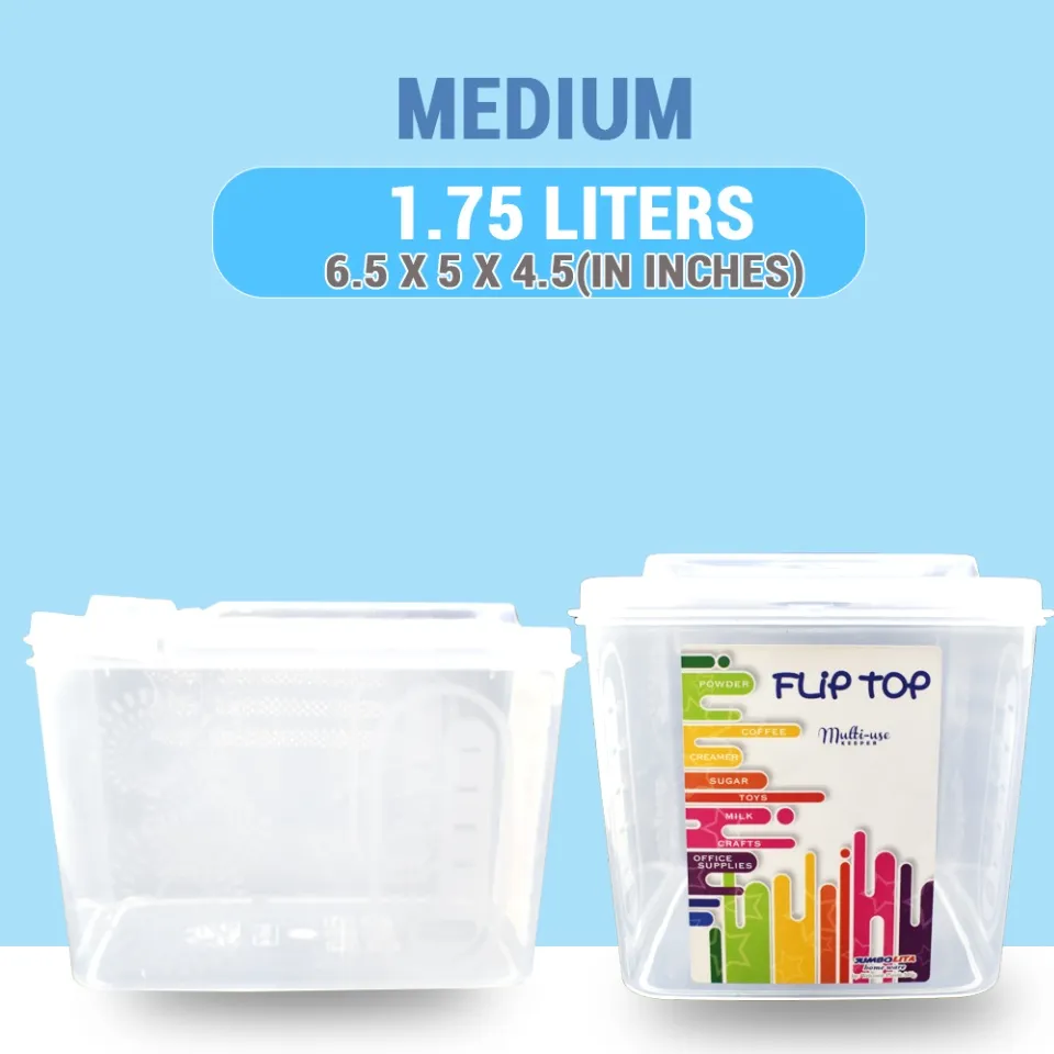 FLIP TOP/ POWDER CANISTER/ MILKTEA POWDER CONTAINER