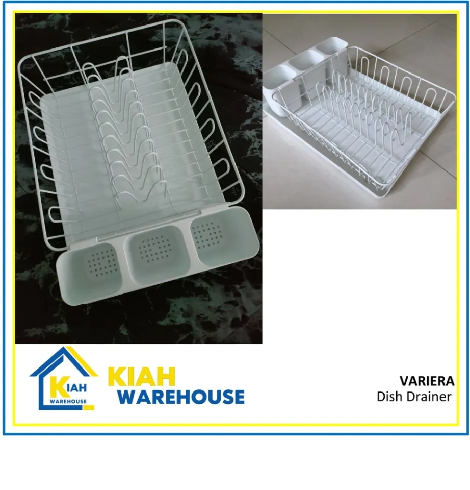 VARIERA Dish drainer, white, 42x30 cm - IKEA