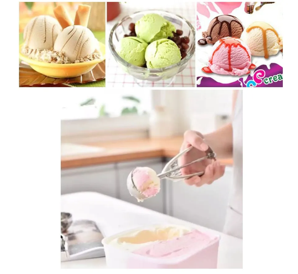 Wholesale Stainless Steel Cookie Scoop with Trigger Ice Cream Scoop for  Baking Cupcake Muffin Meatball Watermelon From m.