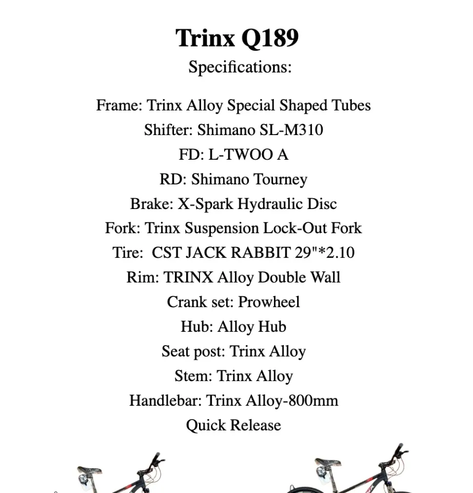 trinx q189 quest price