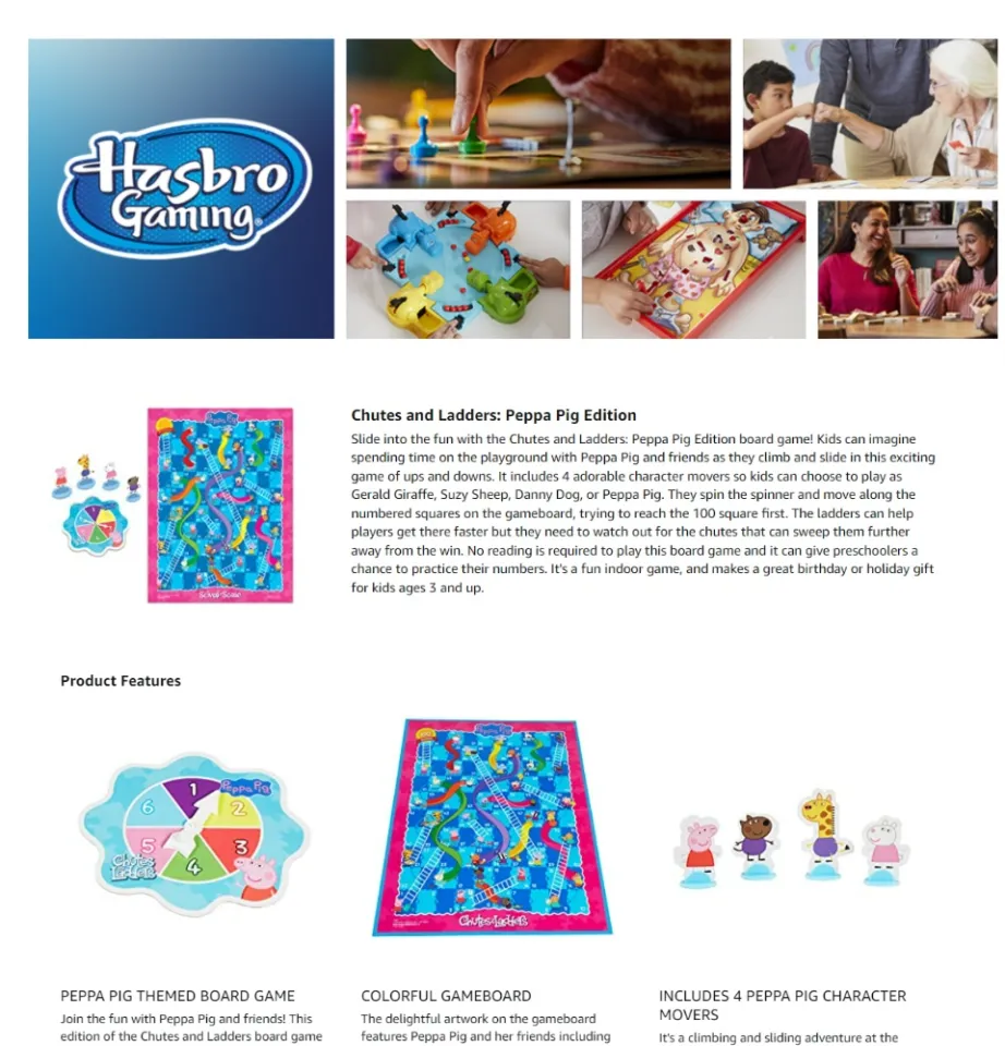 Hasbro Gaming Chutes and Ladders: Disney Princess Edition Board Game for  Kids Ages 3 and Up, Jogo pré-escolar para 2-4 jogadores (Exclusivo da  ) em Promoção na Americanas