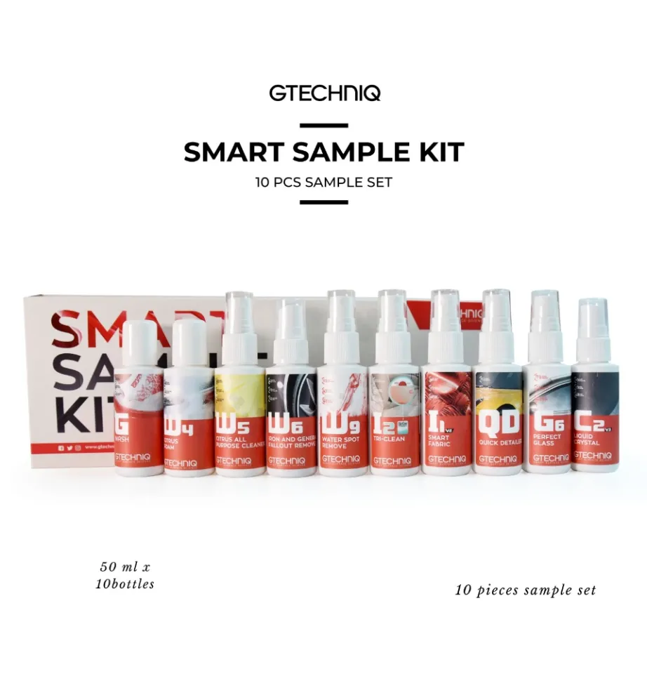 GTECHNIQ Smart Sample Kit 50ml Bottles - Car Care Kit