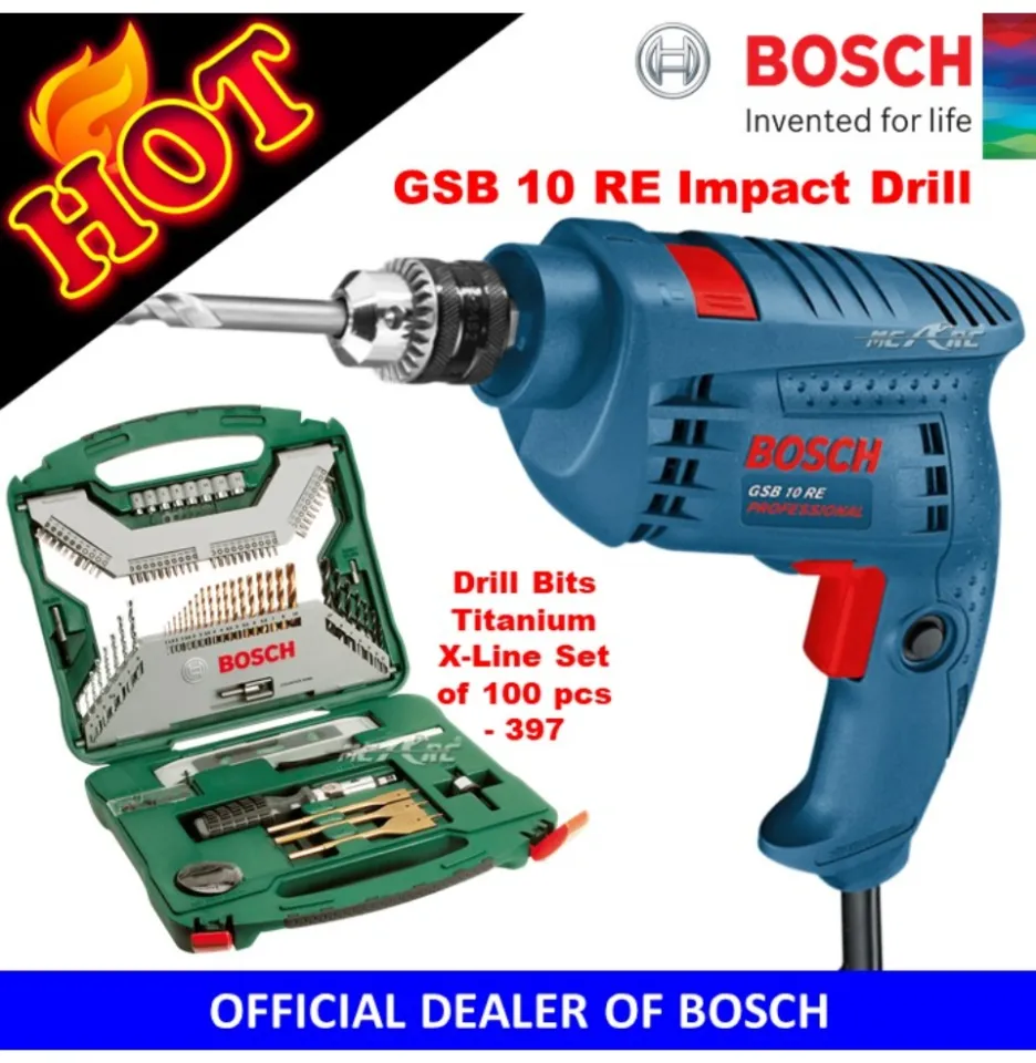 Bosch gsb 10 re best sale drill bits