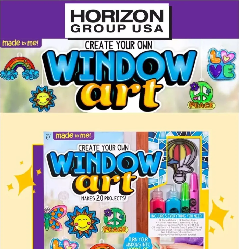 Made by Me Create Your Own Window Art Horizon Group USA