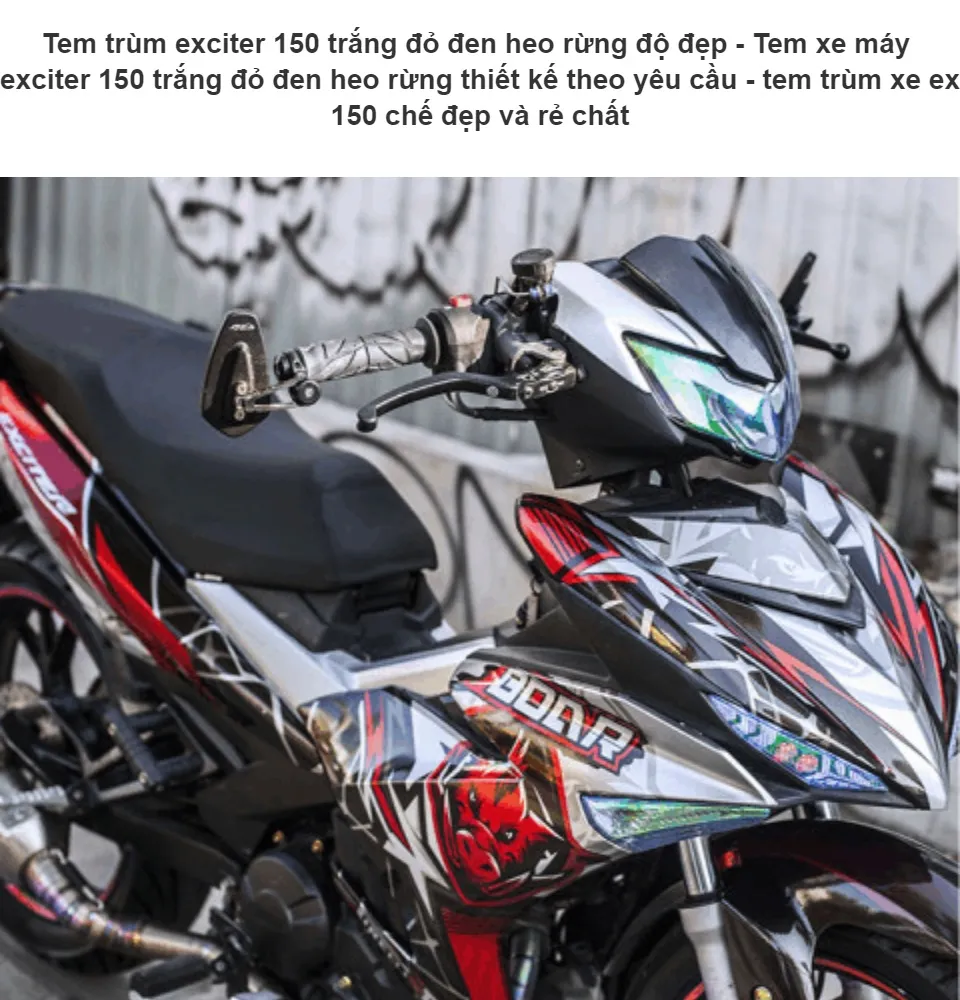 Exciter khủng nhất Việt Nam tiếp tục lột xác thành Race Buster  Motosaigon