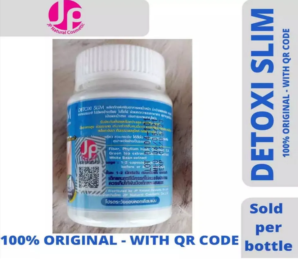 100 % Original Detoxi Slim Original Made from Thailand With QR Code,  perfect 30 caps | BEST Slimming Capsule | Slim slimming Weight Loss burning  belly fat cellulite burner detox diet products | For