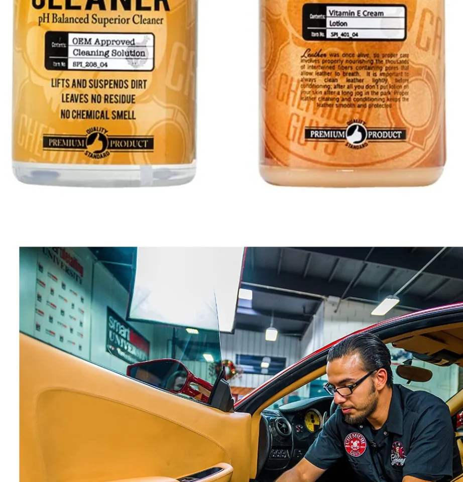 Chemical Guys Leather Cleaner and Conditioner Complete Leather