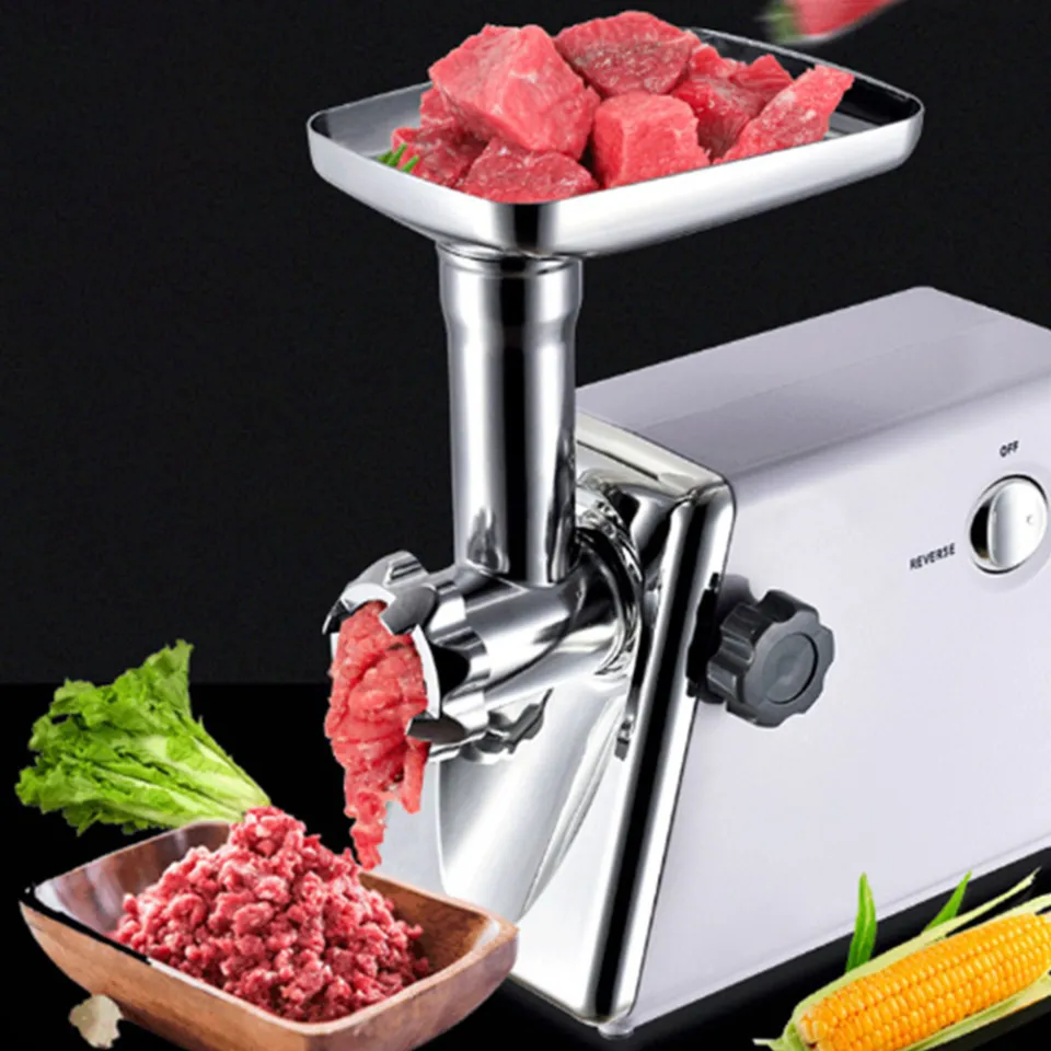 Electric Meat Grinder 3000W Power Multifunction Food Meat Mincer Sausage  Stuffer