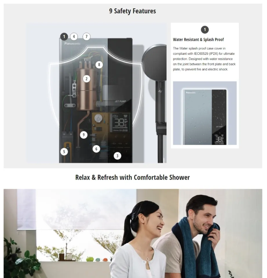 Panasonic Water Heater DC Pump U Series Digital DH-3UDP1MZ DH-3UDP1 / No  Pump DH-3UD1MZ | Lazada