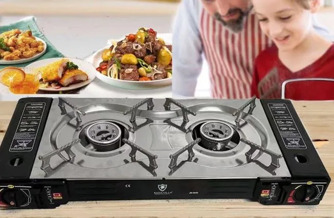 Choice 2-Burner High Performance Butane Range / Portable Stove with Brass  Burners - 16,000 BTU