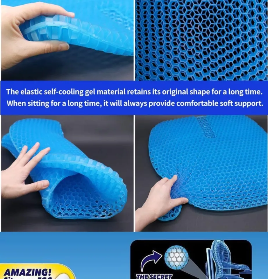 Gel Seat Cushion Comfort Honeycomb Egg Crate Design Gel Pad