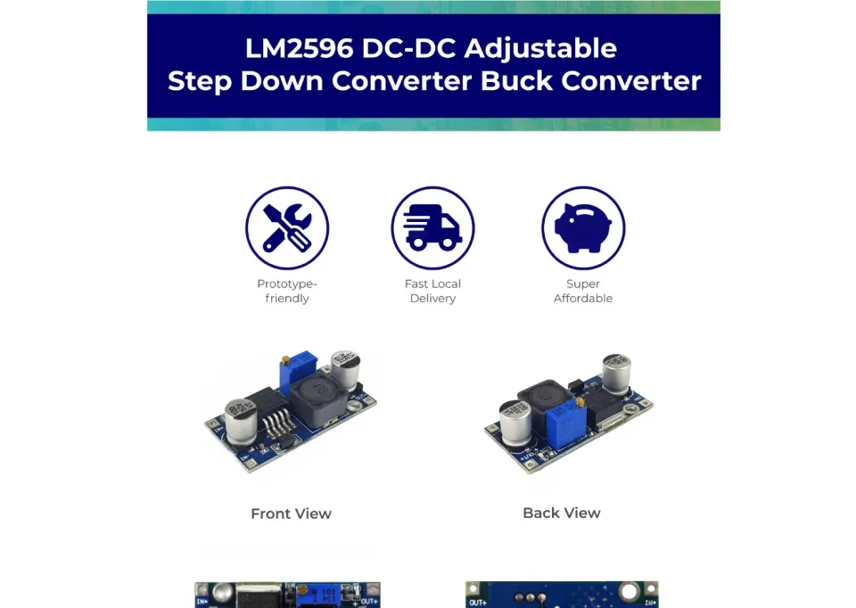 LM2596 DC-DC Adjustable Step Down Converter Buck Converter Module HW-411  [Power]