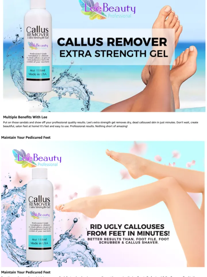 Lee Beauty Professional Pedicure Callus Remover Extra Strength Gel