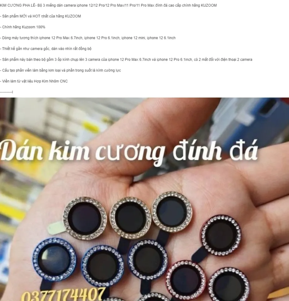 Camera hột Iphone 12 Pro Max ...