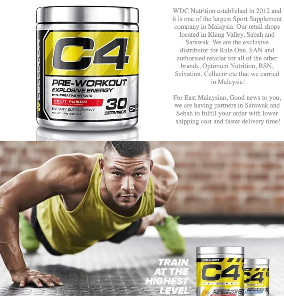 Cellucor C4 (30 Servings) - Pre Workout, Energy Booster, Strength