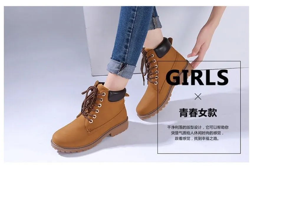 Best Seller Timberland Inspired Ankle Fashion Boots For Women | Lazada PH