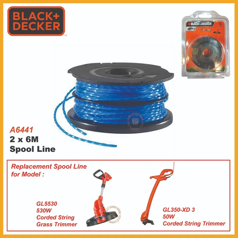 For Black & Decker String Trimmer Strimmer Spool Line GL315 GL350
