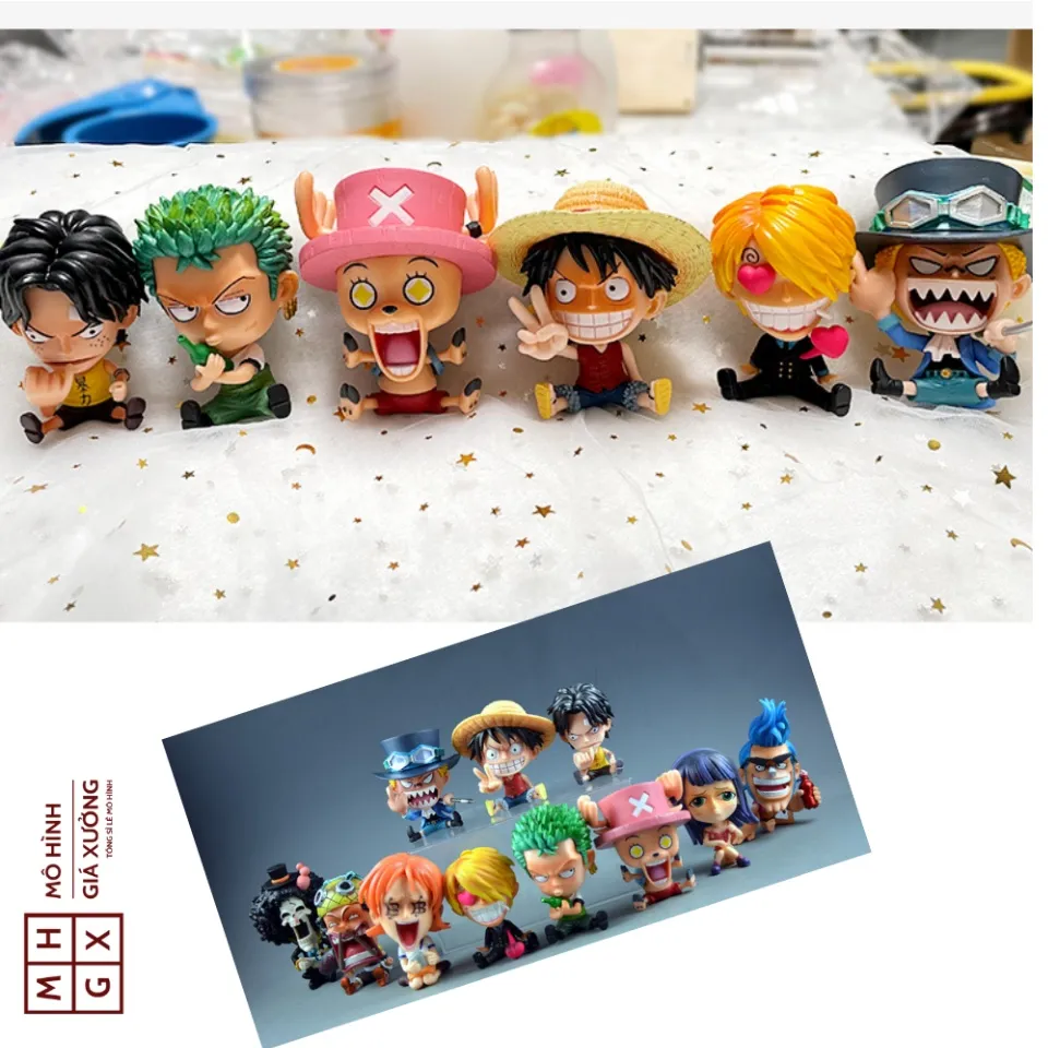 Bộ sưu tập mô hình chibi của One Piece bao gồm cả Luffy và Zoro, được yêu thích rộng rãi trong cộng đồng fan của anime. Những mô hình này không chỉ thu hút được trẻ em mà còn các fan hâm mộ anime trên toàn quốc.