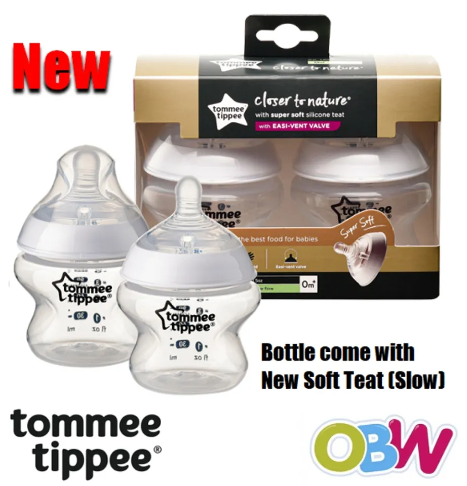 Tommee Tippee Closer to Nature Silicone Baby Bottle - 5oz - 2 Pack