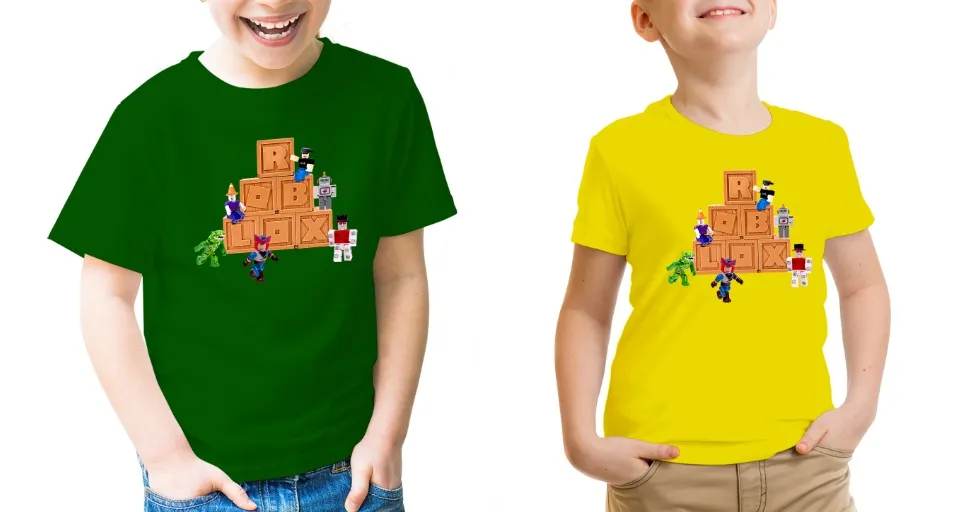 Kids and Adult Shirts Roblox T-Shirt for Children Boys Girls Men Women  Fashion Wear Tees