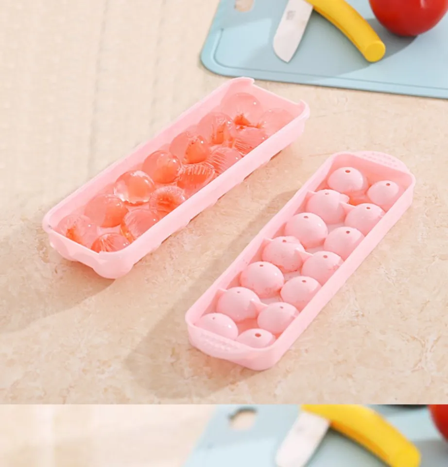 14 Holes Small Round Ice Cube Tray Sphere Ice Ball Maker Silicone