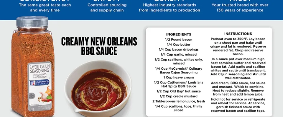  McCormick Culinary Bayou Cajun Seasoning, 21 oz - One 21 Ounce  Container of Cajun Seasoning Made With Aromatic Spices for Catfish,  Crawfish, Jambalaya and Gumbo : Everything Else
