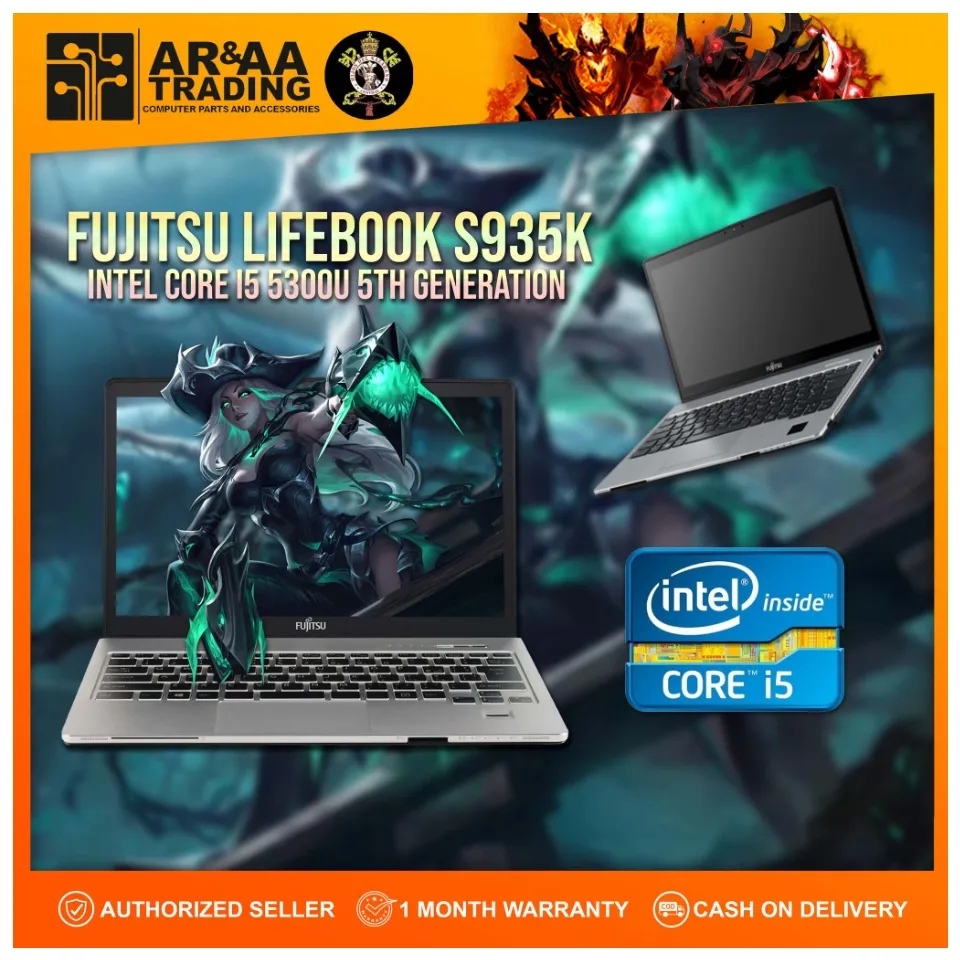💻 Laptop FUJITSU LIFEBOOK S935/K Intel Core i5 5300U 5th Gen 4GB
