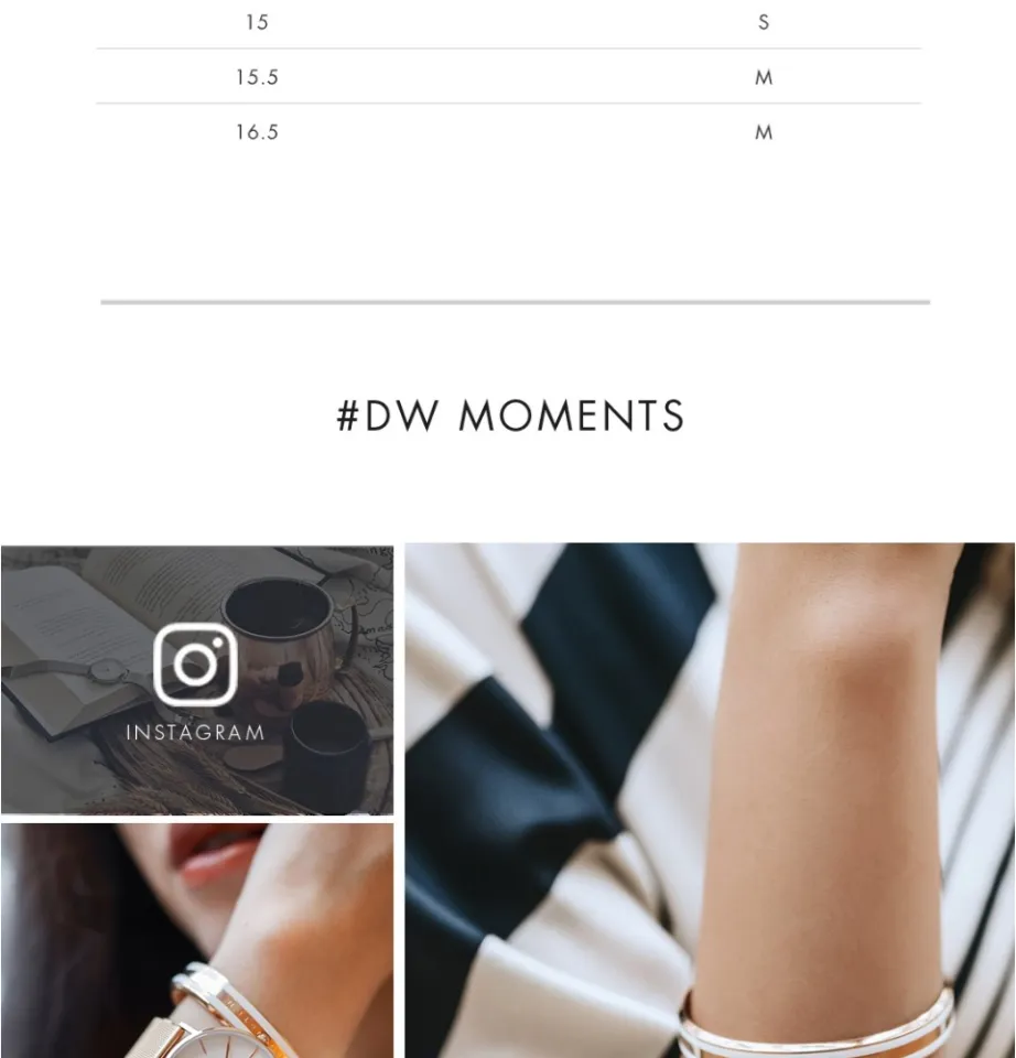 Daniel Wellington Emalie Bracelet Satin White Rose Gold