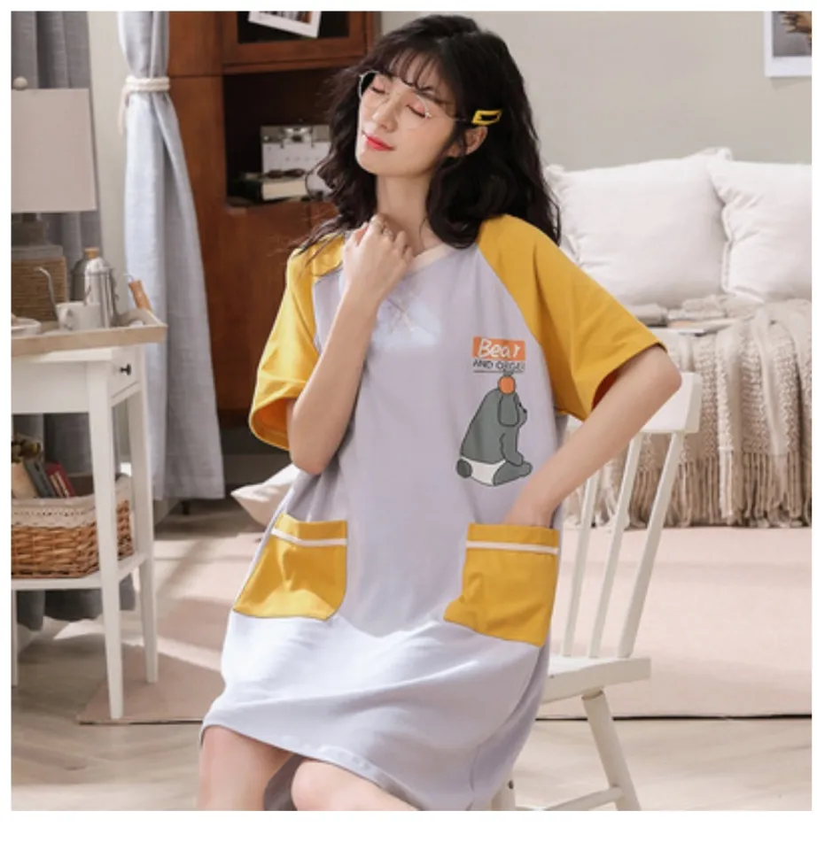 Váy ngủ dáng xuông cute dáng xuông, Đầm ngủ hoạt hình đáng yêu | Shopee  Việt Nam