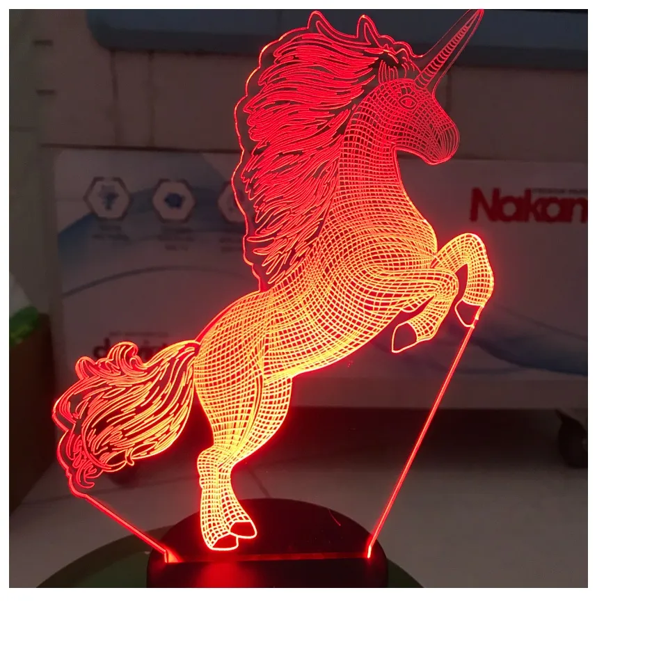 Đèn led con Ngựa 3D, tranh điện thờ , tranh thư pháp, Đèn led khắc ...