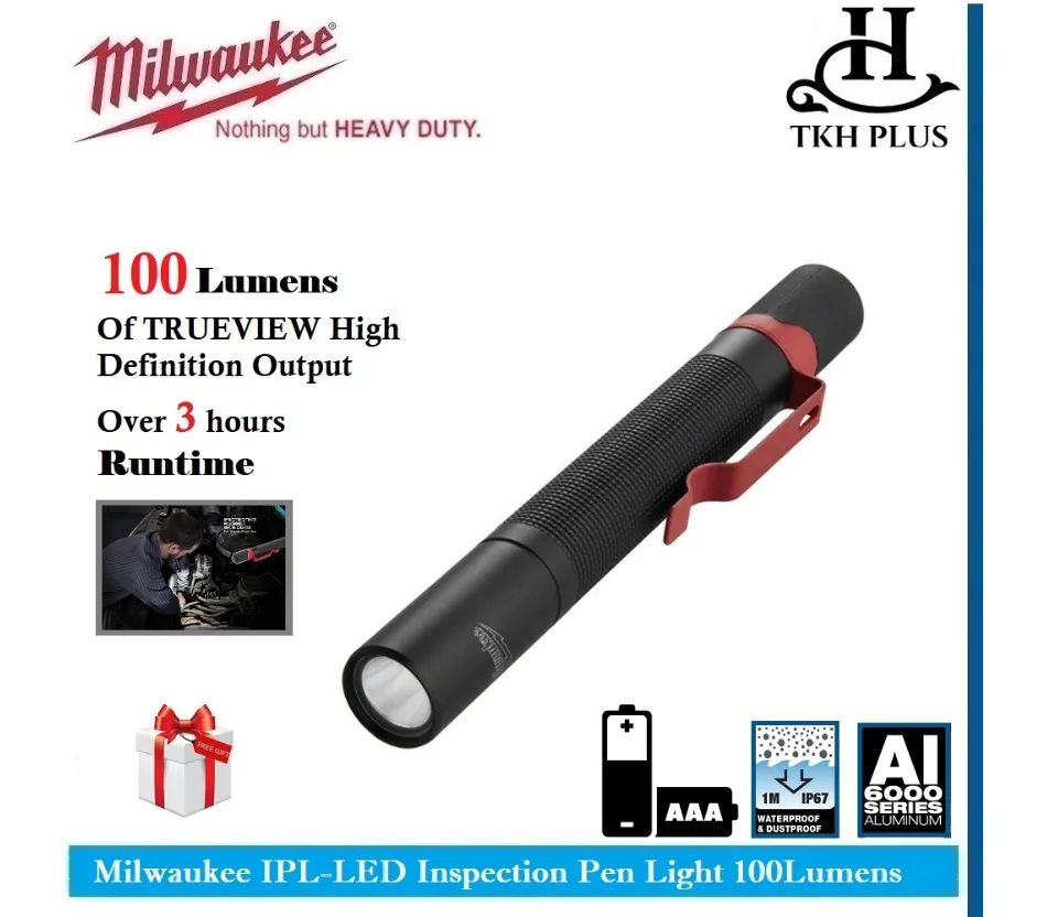 Milwaukee IPL-LED Inspection Pen Light 100Lumens Lazada