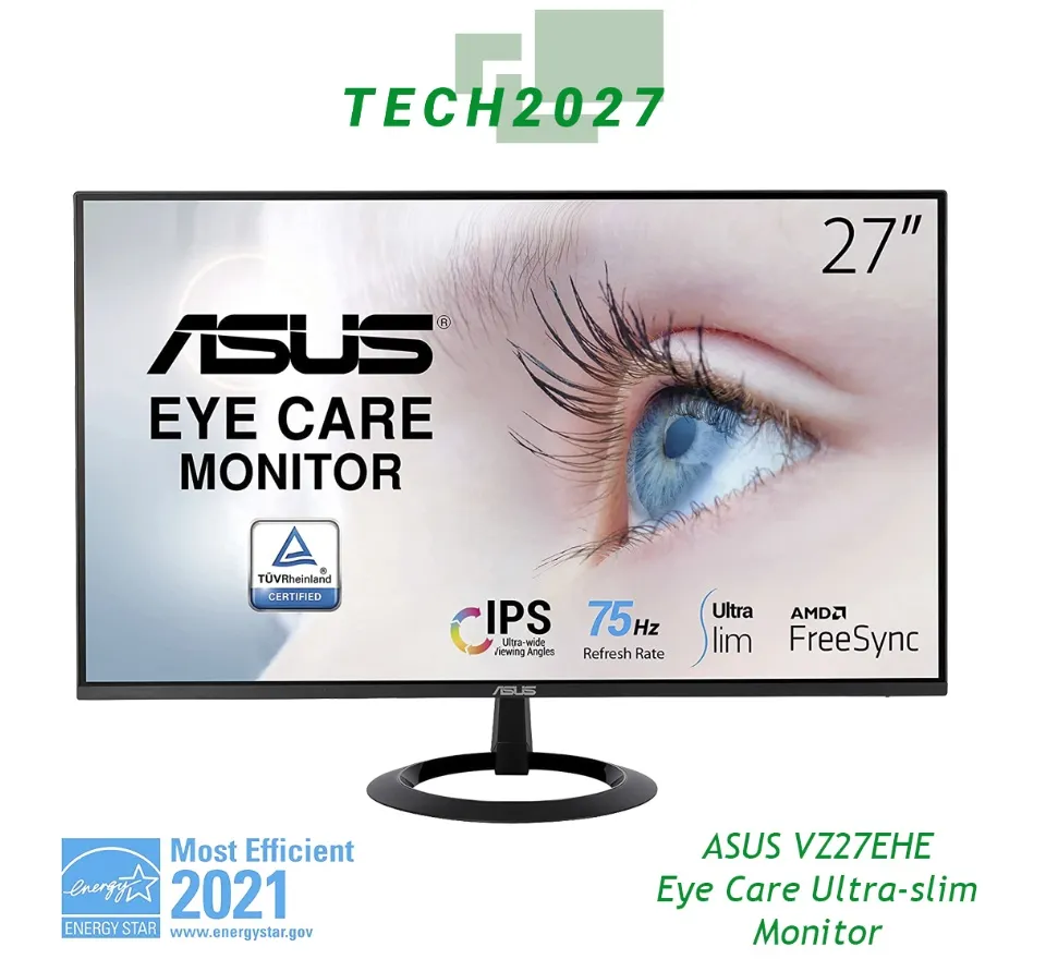 ASUS VZ27EHE Eye Care Ultra-slim Monitor – 27 inch Full HD