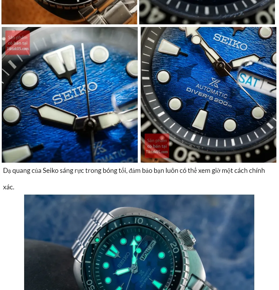 Đồng hồ thợ lặn SEIKO SRPE39K1 2020 King Turtle Manta Ray PROSPEX save the  ocean Special