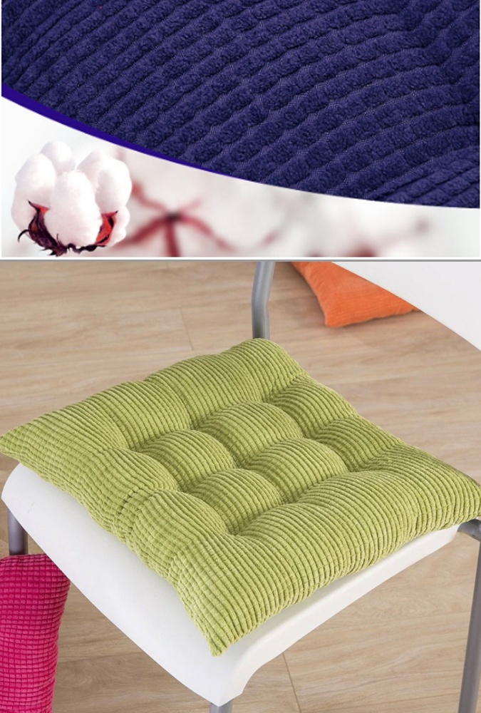 Details about   Cotton Linen Cushion Office Chair Seat Sofa Pads Cushion Plain Solid Color Mat 