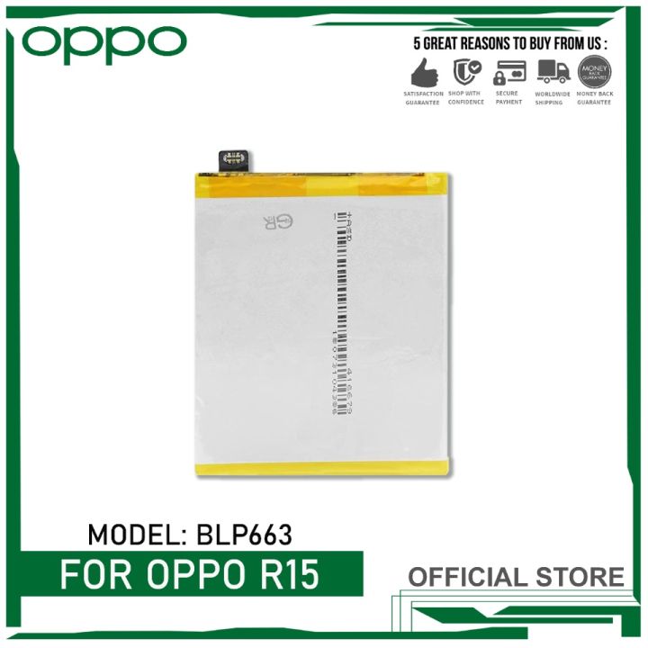 แบตเตอรี่-ใช้ได้กับ-for-oppo-r15-battery-original-model-blp663-phone-battery-3450mah-มีประกัน-6-เดือน
