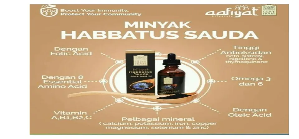 Minyak habbatus sauda black seed oil