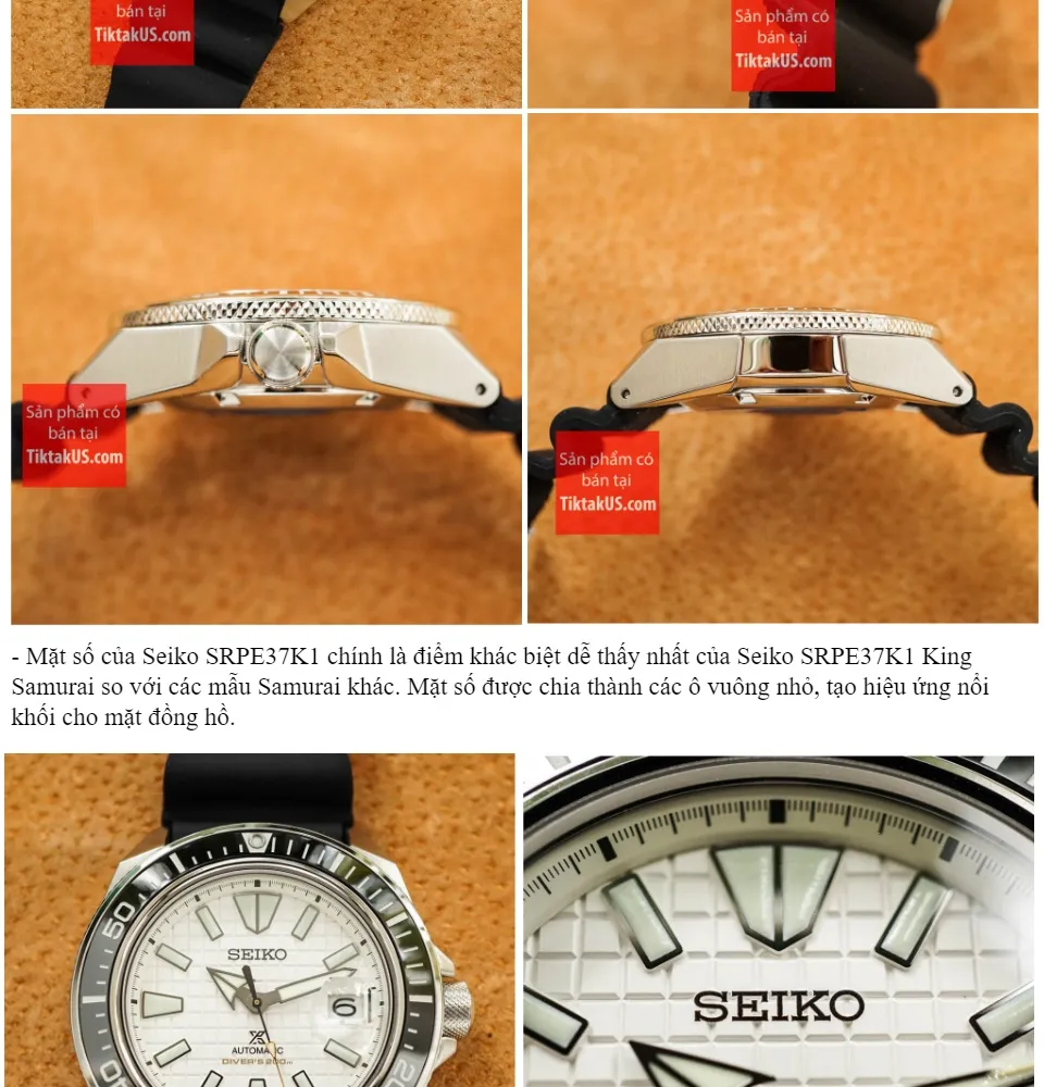 HCM]SEIKO PROSPEX King Samurai SRPE37K1 Đồng hồ nam Automatic size 44mm vỏ  thép không gỉ dây cao su chống nước 200m kính sapphire bezel Ceramic trữ  cót 40 tiếng 