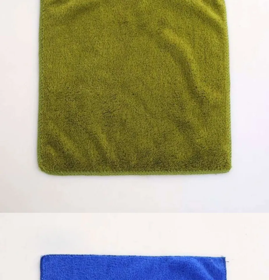 12PCS】Microflber Soft Face Towel Small Square 30cm*30cm Super absorbent  hand towel COD