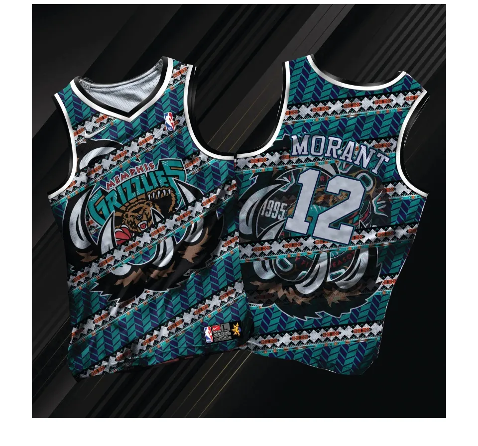 NEW EDITION MEMPHIS 03 MORANT JERSEY FREE NAME&NUMBER ONLY full sublimation  with a high quality fabrics basketball jersey/trending jersey/ jersey