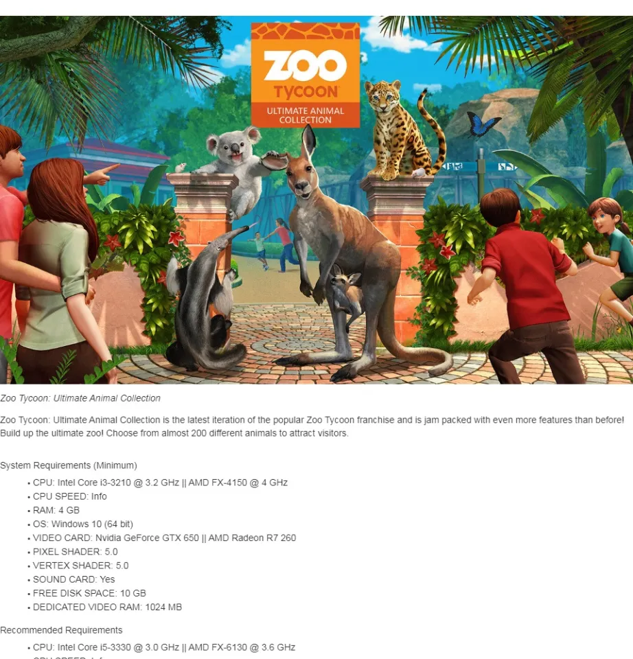 Zoo Tycoon 2 Ultimate Collection [Digital Download] [PC OFFLINE]