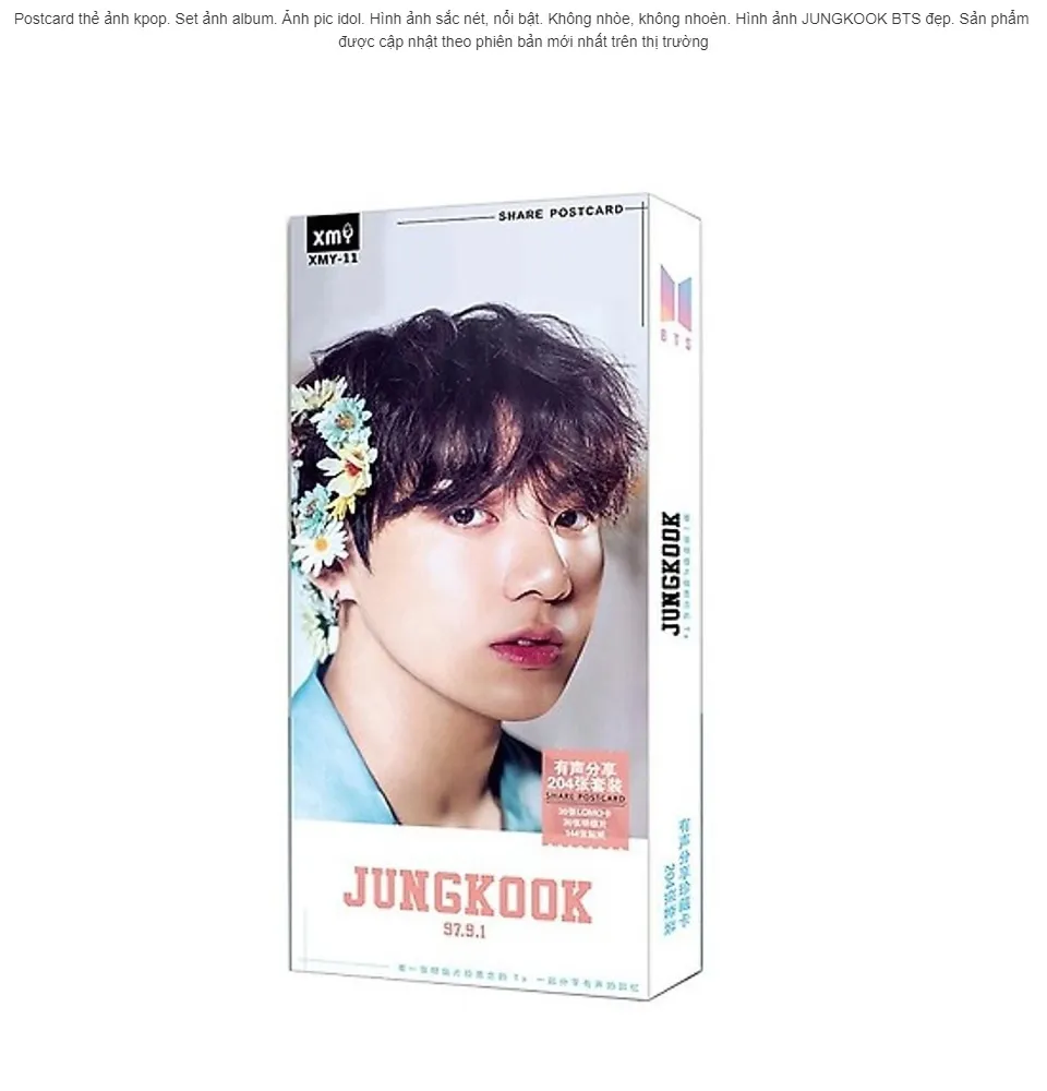 Thẻ ảnh siêu lung linh của oppa JUNGKOOK, BTS | Lazada.vn