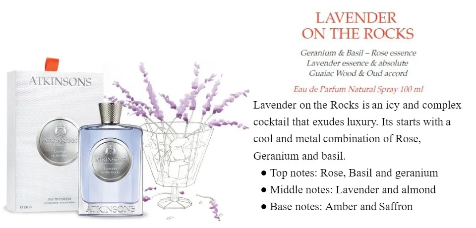 YOUR FAV BOX Atkinsons Lavender on the Rocks Eau De Parfum 100ml