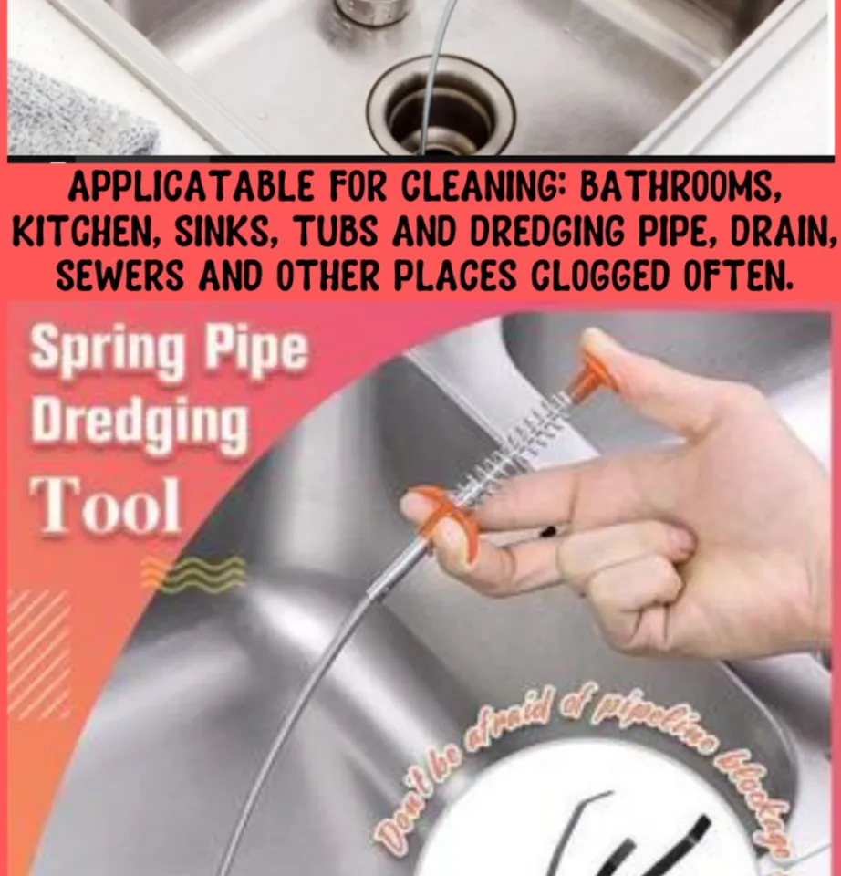 Flexible Grabber Claw Pick Up Reacher Tool With 4 Claws Drain Clog Remover,  Snake Hair Catcher Shower Sink Cleaning Tool (63 in)