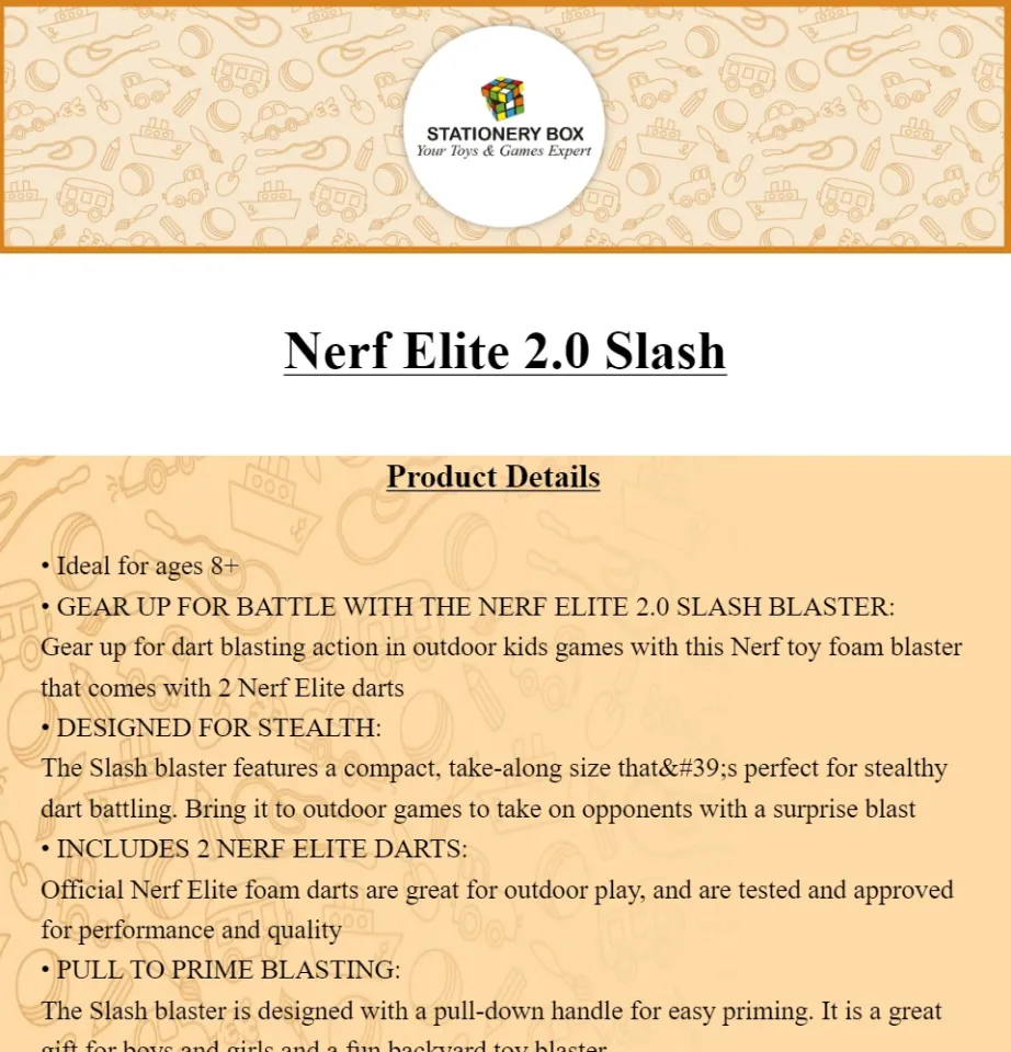 Nerf Elite 2.0 Slash F6354