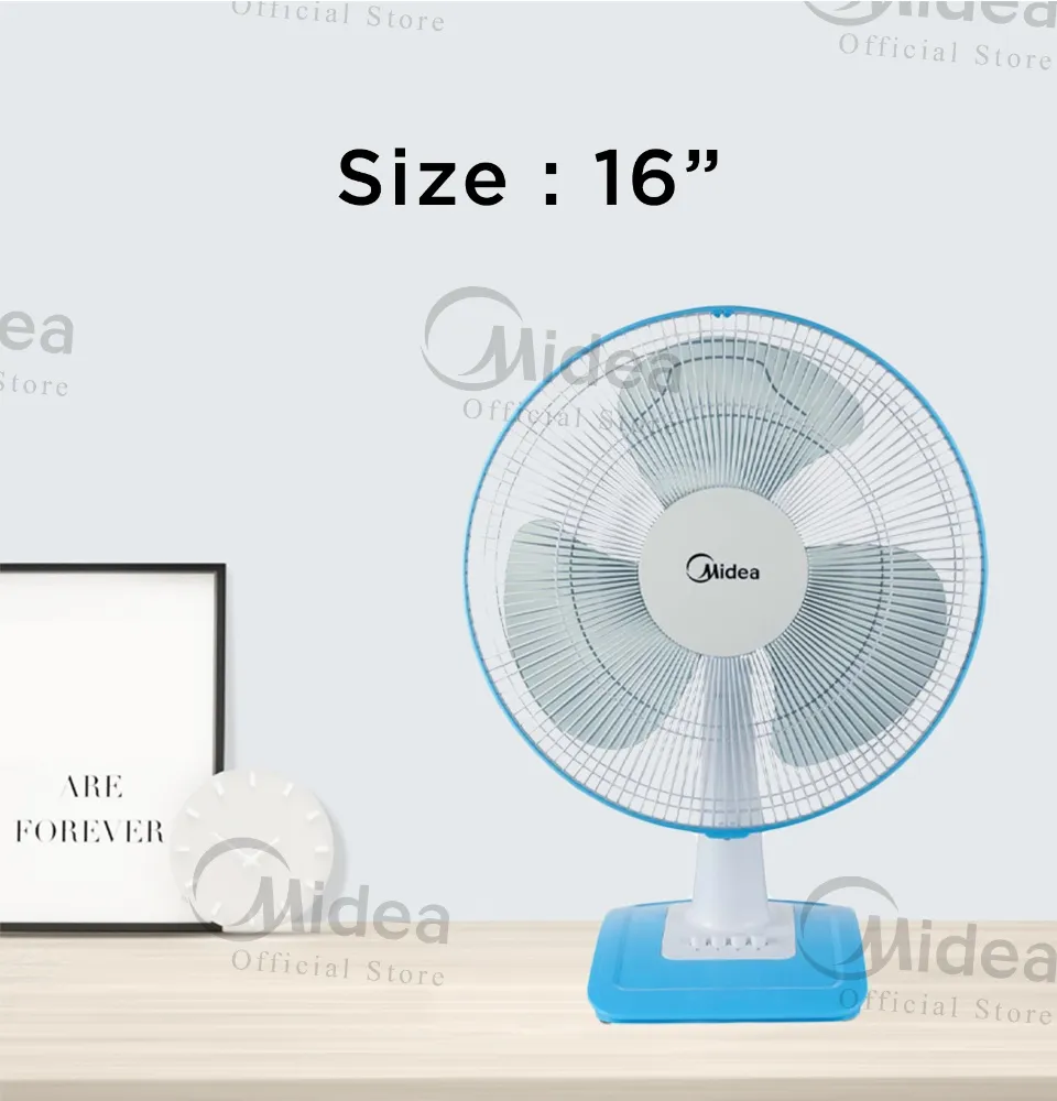 Midea Mf 16ft17nb 3 Speed Choices 16 Inch Table Fan Fan Lazada