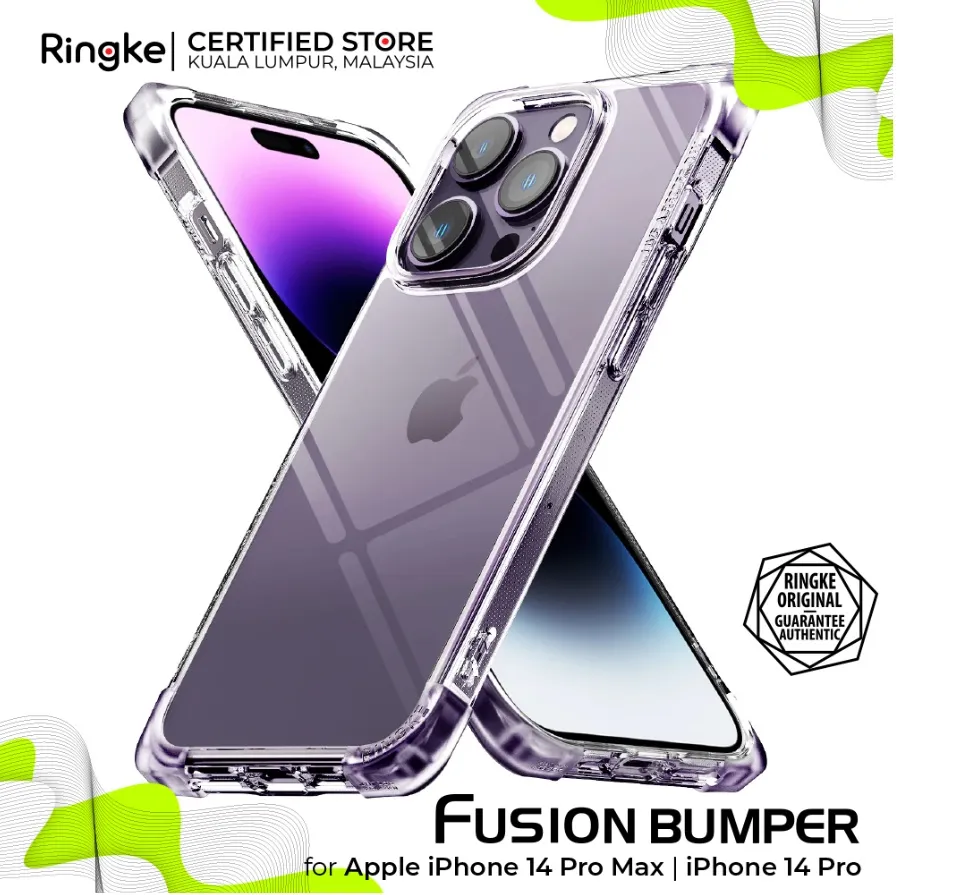 Ringke Fusion Bumper iPhone 14 Pro Max Hybrid Case - Clear