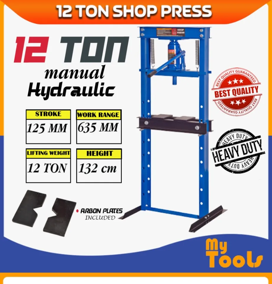 12 ton H-Frame Floor Shop Press